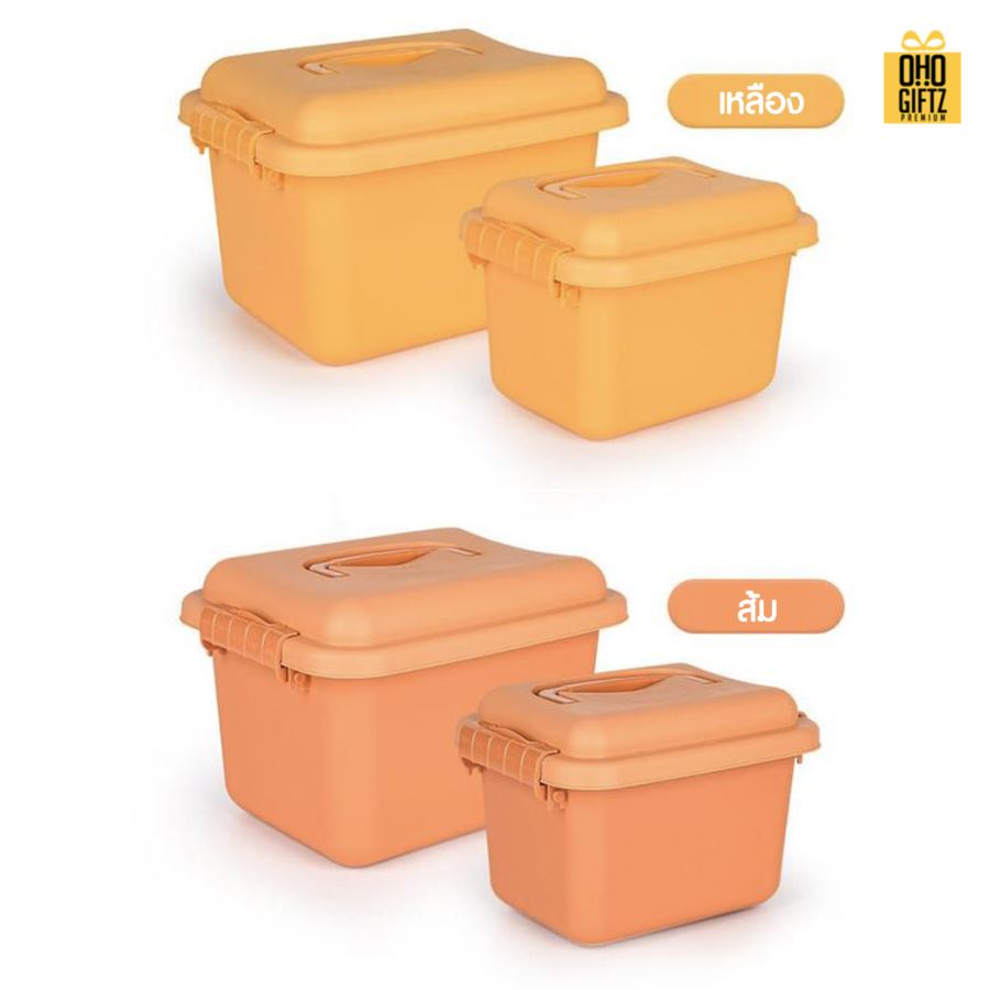 กล่องเก็บของพลาสติก สกรีนโลโก้ ทำเป็นของพรีเมี่ยมได้ 