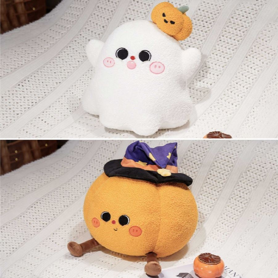 หมอนตุ๊กตาฮาโลวีน สกรีนโลโก้ ทำเป็นของพรีเมี่ยมได้ 