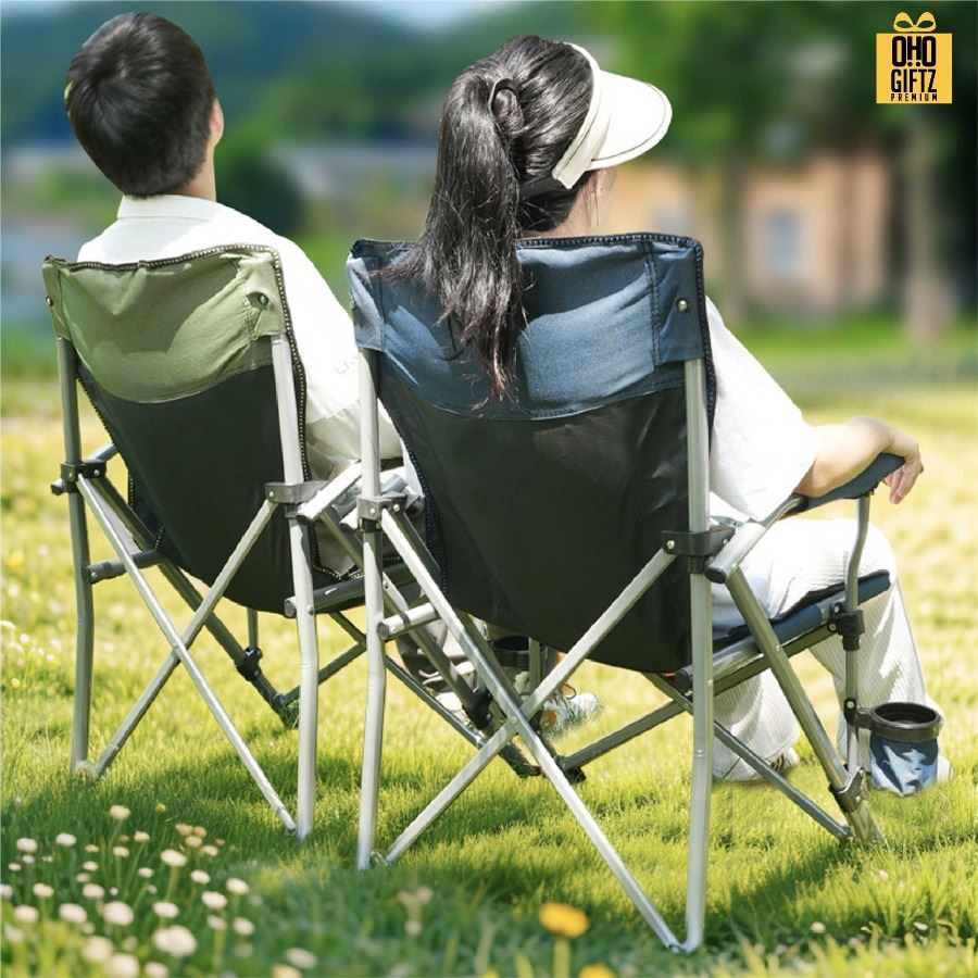 เก้าอี้พับขนาดใหญ่ รับน้ำหนักได้ 300 กก. สกรีนโลโก้ ทำเป็นของพรีเมี่ยมได้