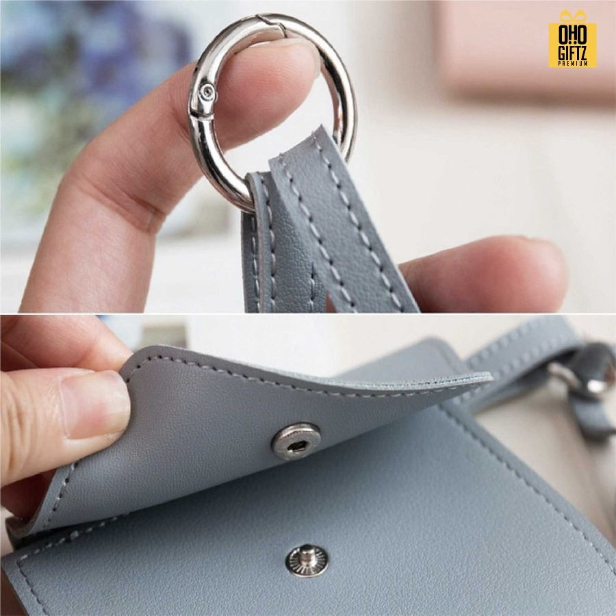 ซองหนัง PU เก็บหน้ากากอนามัยและปลอกขวดเจลแอลกอฮอล์ สกรีนชื่อ สกรีนโลโก้ ทำเป็นของพรีเมี่ยมได้ 