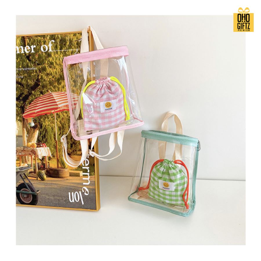 กระเป๋าเป้เด็ก PVC สกรีนโลโก้ ทำเป็นของพรีเมี่ยม