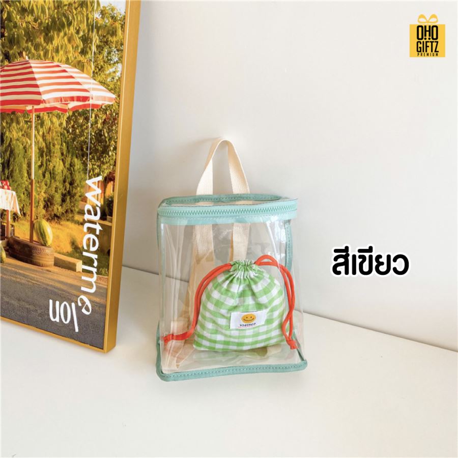 กระเป๋าเป้เด็ก PVC สกรีนโลโก้ ทำเป็นของพรีเมี่ยม