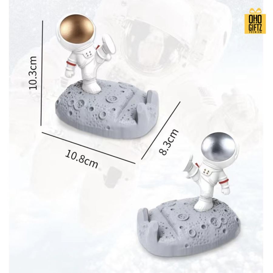 นักบินอวกาศวางมือถือเรซิ่น สกรีนโลโก้  ทำเป็นของพรีเมี่ยมได้