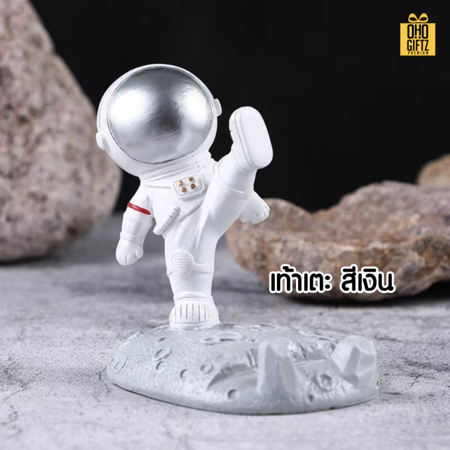 นักบินอวกาศวางมือถือเรซิ่น สกรีนโลโก้  ทำเป็นของพรีเมี่ยมได้