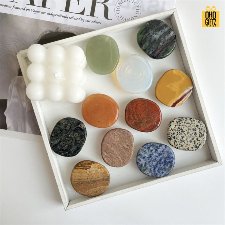 Griptok หินธรรมชาติ สกรีนโลโก้ ทำเป็นของพรีเมี่ยมได้