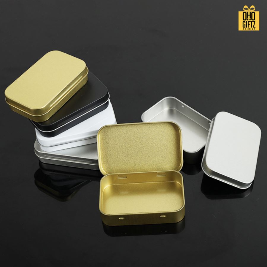 กล่องอลูมิเนียม สกรีนโลโก้ ทำเป็นของพรีเมี่ยม ของชำร่วยได้