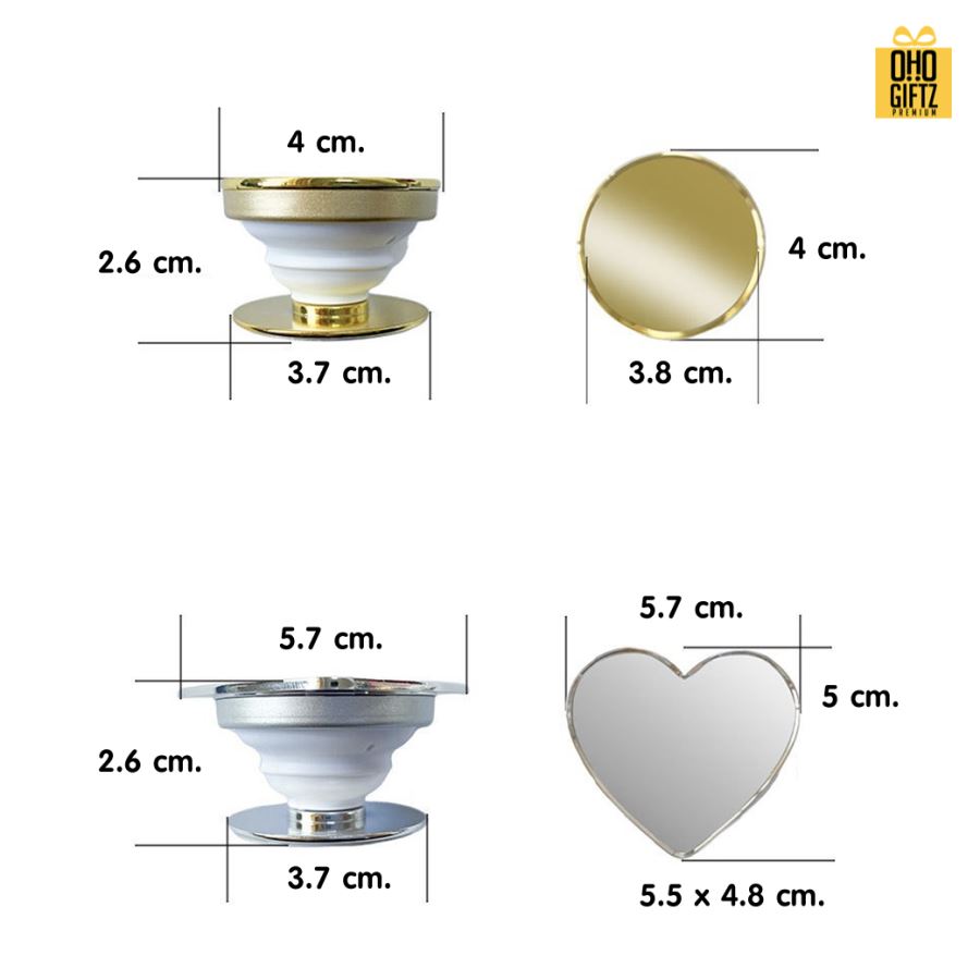 Griptok สีเงิน-ทอง สกรีนโลโก้ ทำเป็นของพรีเมี่ยมได้