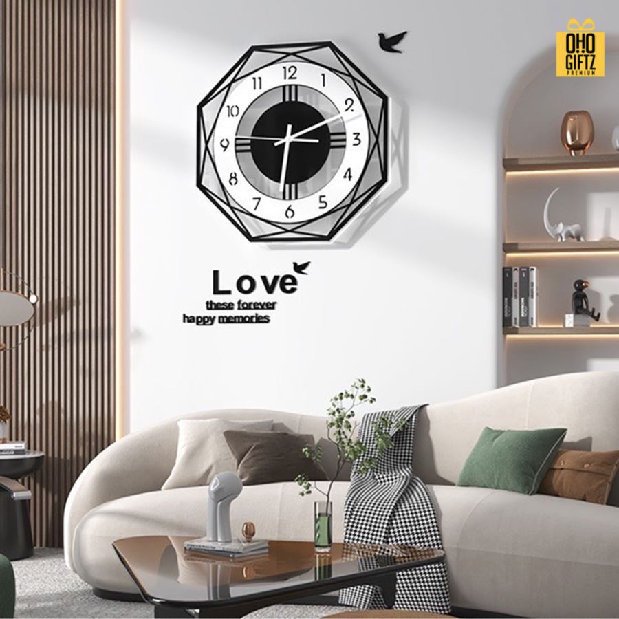 นาฬิกาแขวนผนังสุดเก๋เสียงเงียบ สกรีนชื่อ สกรีนโลโก้ ทำเป็นของพรีเมี่ยมได้ 