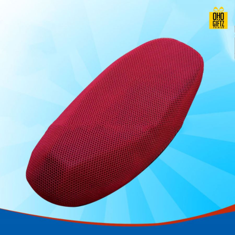 ผ้าคลุมเบาะจักรยานยนต์ผ้าตาข่าย สกรีนโลโก้ ทำเป็นของพรีเมี่ยม ของที่ระลึกได้