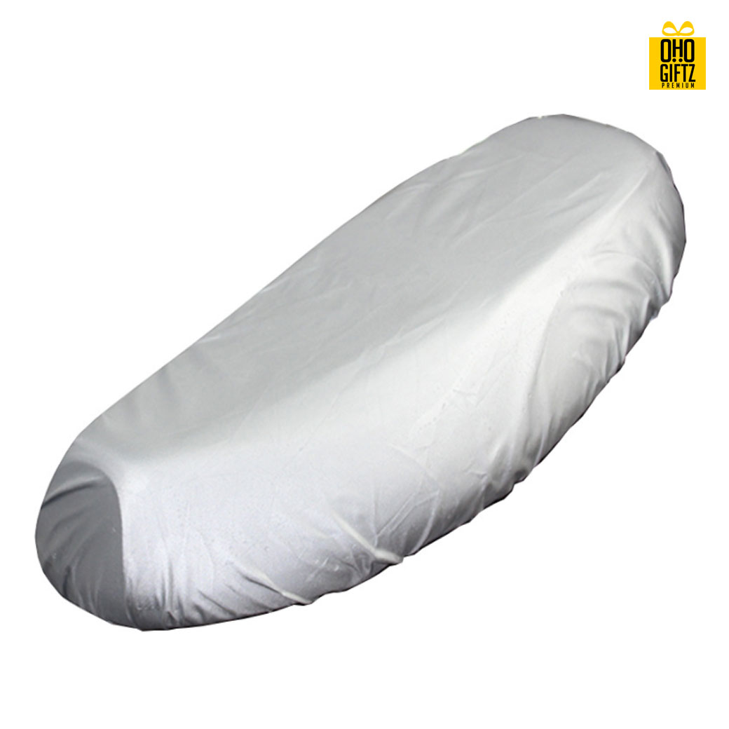 ผ้าคลุมเบาะมอเตอร์ไซค์ สกรีนโลโก้ ทำเป็นของพรีเมี่ยม ของที่ระลึกได้