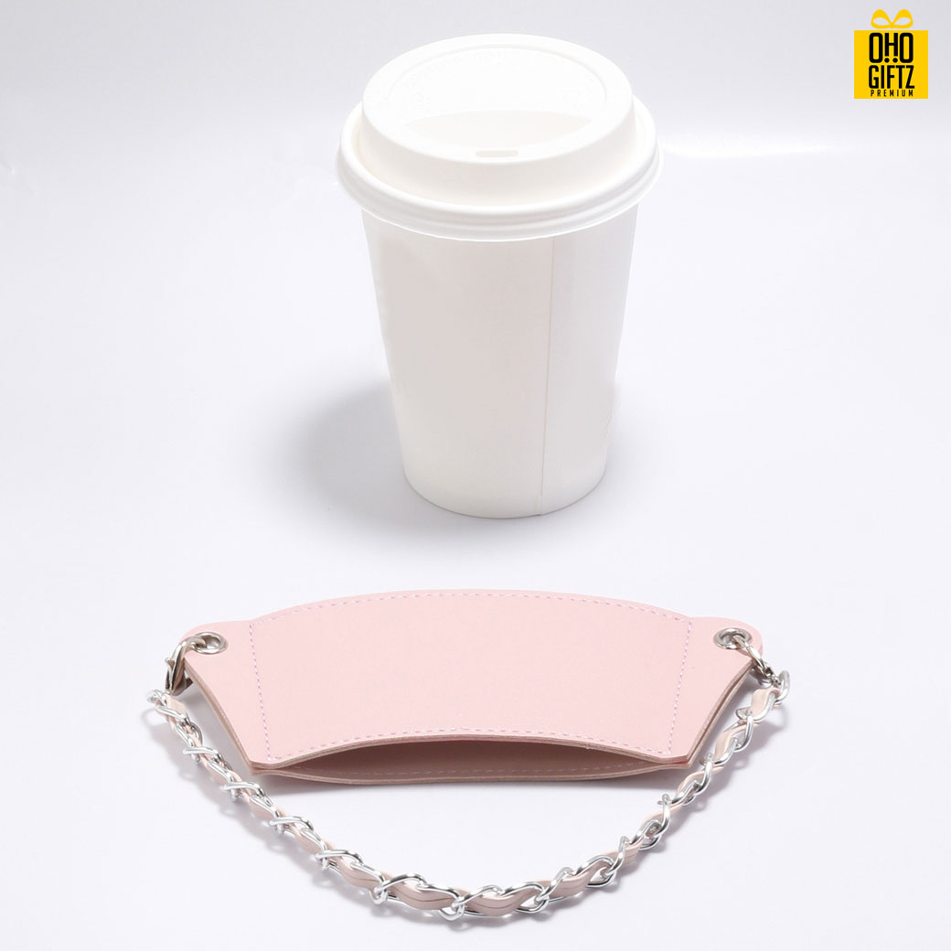 ปลอกสวมแก้วพร้อมสายหิ้ว สกรีนโลโก้ ทำเป็นของพรีเมี่ยม ของชำร่วยได้