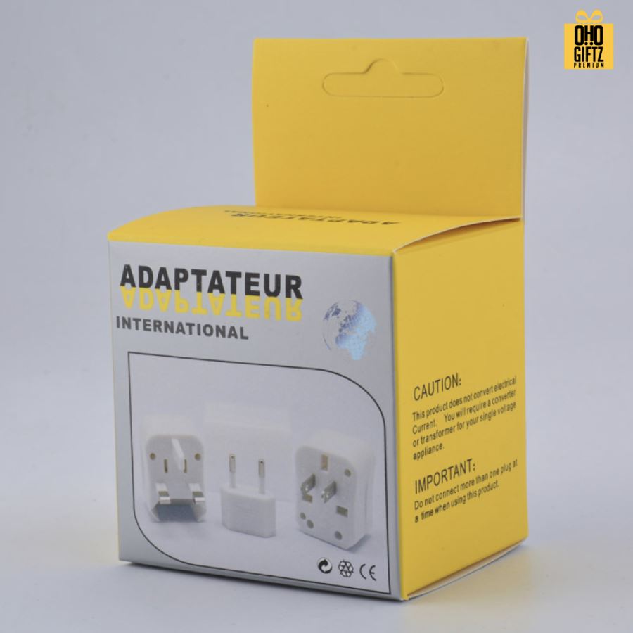 ปลั๊กแปลงไฟใช้ต่างประเทศ สกรีนชื่อ,โลโก้ ทำเป็นของพรีเมี่ยมได้