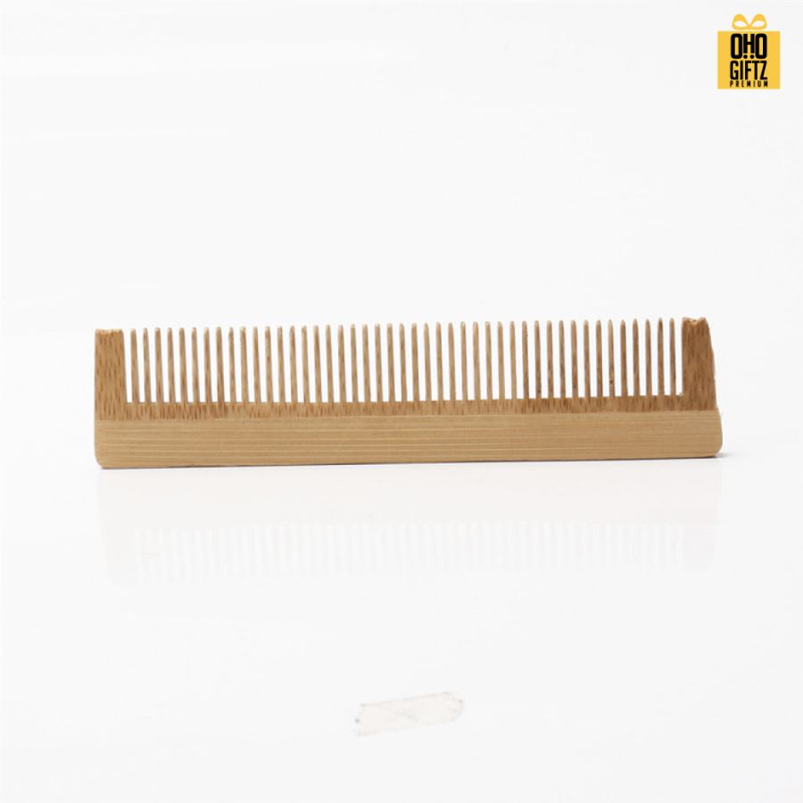 หวีไม้ไผ่ สกรีนโลโก้  ทำเป็นของพรีเมี่ยมได้