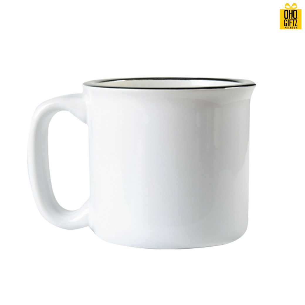 Ceramic Enamel Mug แก้วเซรามิค 13 oz. *ไม่มีขั้นต่ำ* สกรีนชื่อ สกรีนโลโก้ ใบเดียวก็ทำได้