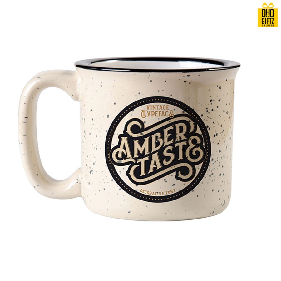 Ceramic Enamel Mug แก้วเซรามิค 13 oz. *ไม่มีขั้นต่ำ* สกรีนชื่อ สกรีนโลโก้ ใบเดียวก็ทำได้