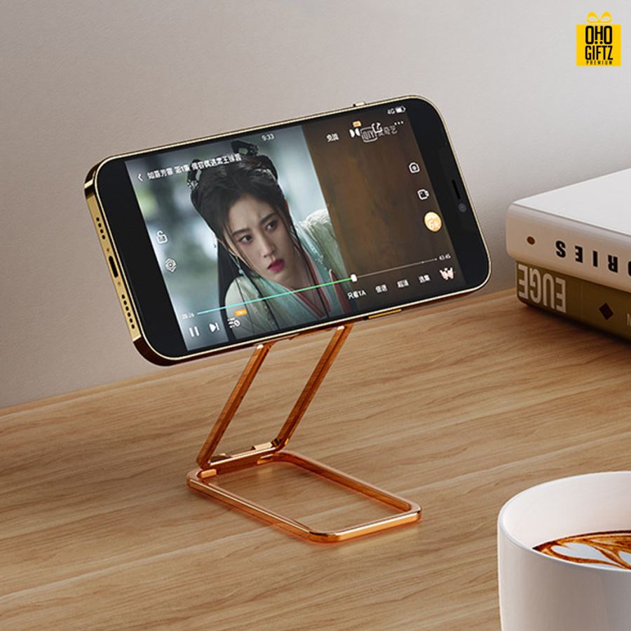 ที่วางมือถือแบบพับได้ สกรีนโลโก้  ทำเป็นของพรีเมี่ยมได้