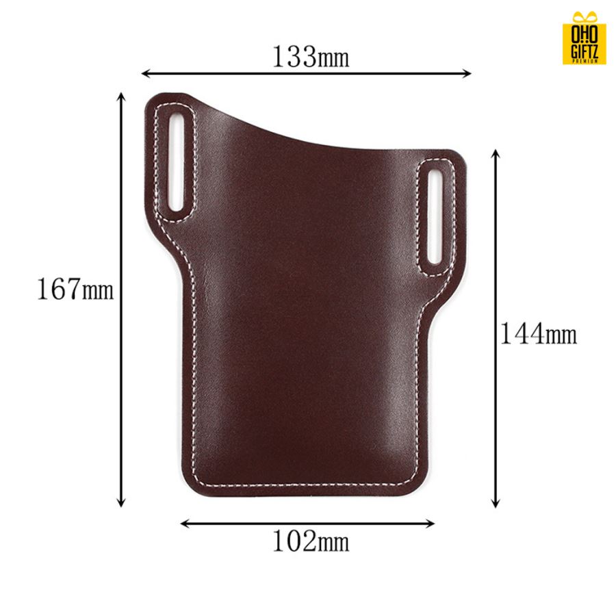 กระเป๋าหนังเก็บมือถือ สกรีนโลโก้  ทำเป็นของพรีเมี่ยมได้