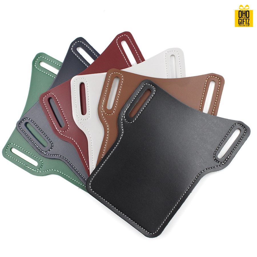 กระเป๋าหนังเก็บมือถือ สกรีนโลโก้  ทำเป็นของพรีเมี่ยมได้