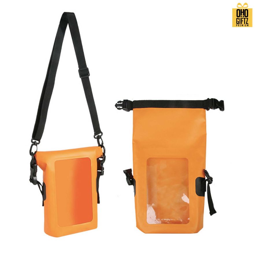 กระเป๋าใส่มือถือกันน้ำ สกรีนโลโก้  ทำเป็นของพรีเมี่ยม