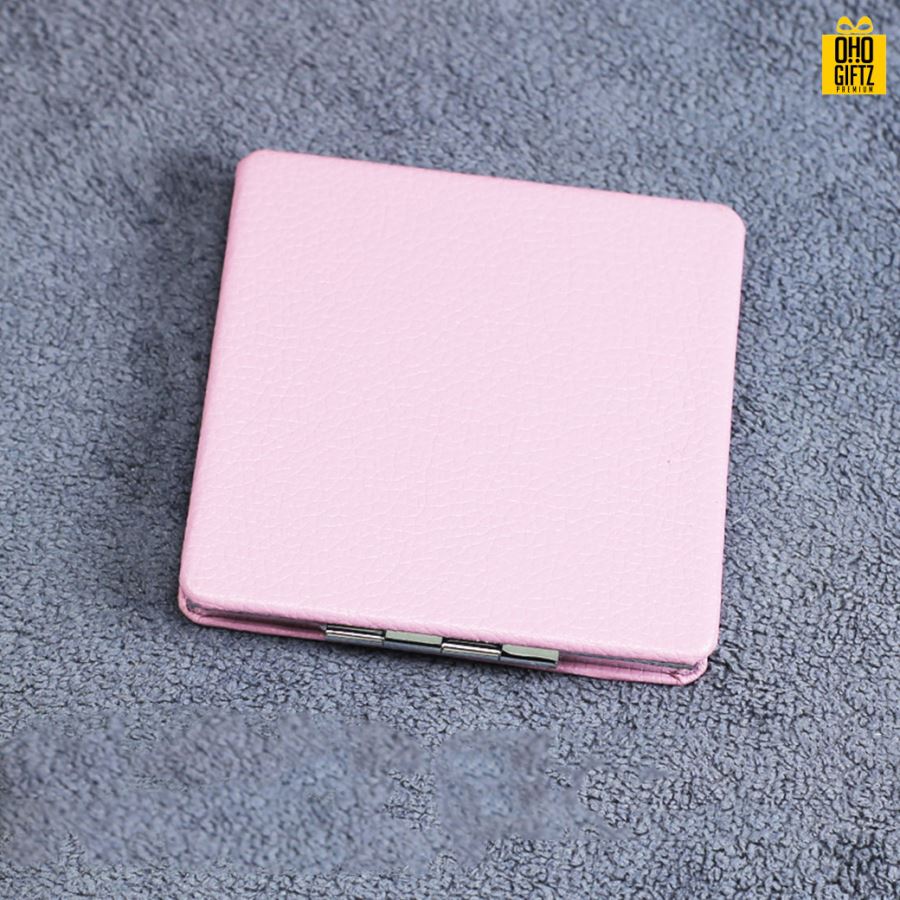 กระจกพับสองด้าน สกรีนชื่อ สกรีนโลโก้  ทำเป็นของพรีเมี่ยมได้