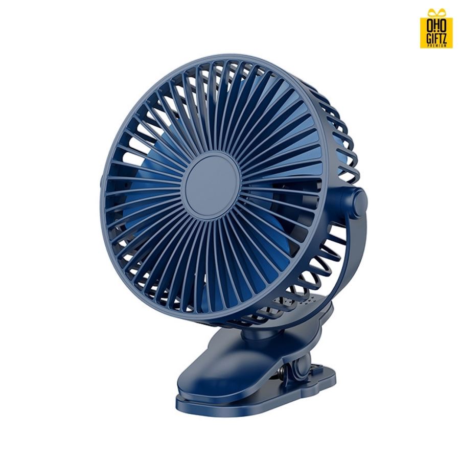 พัดลมคริปหนีบหัวส่ายอัตโนมัติ สกรีนโลโก้ ทำเป็นของพรีเมี่ยม