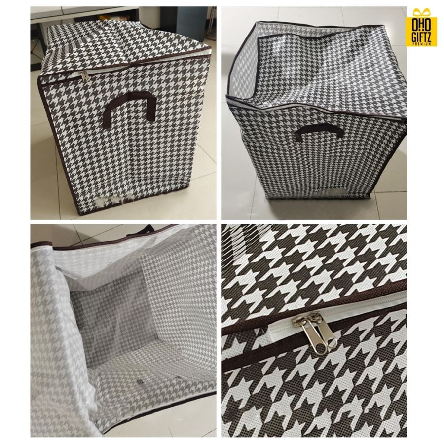 กระเป๋าเก็บผ้าทรงสี่เหลี่ยม กรีนโลโก้ ทำเป็นของพรีเมี่ยม 