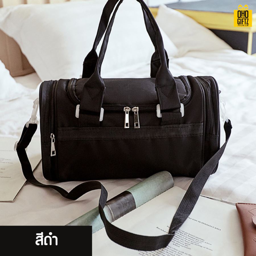 กระเป๋ากีฬาฟิตเนส สกรีนชื่อ สกรีนโลโก้ได้