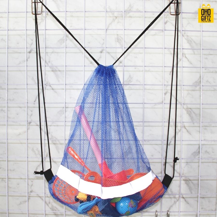 กระเป๋าตาข่ายโพลีเอสเตอร์ สกรีนโลโก้ ทำเป็นของพรีเมี่ยม