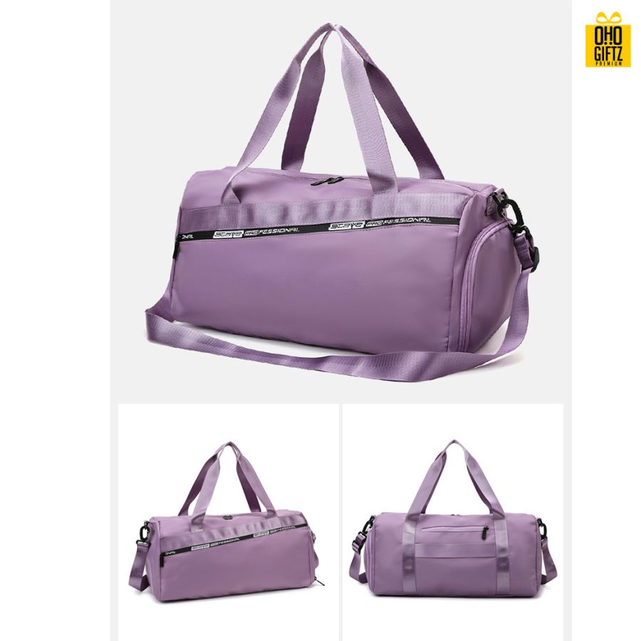 กระเป๋าฟิตเนสผ้าไนลอน สกรีนชื่อ สกรีนโลโก้ได้