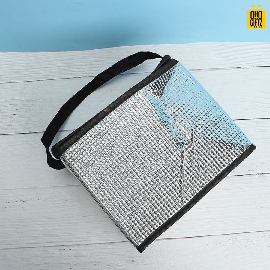 กระเป๋าฟอยล์อลูมิเนียม สกรีนโลโก้  ทำเป็นของพรีเมี่ยม