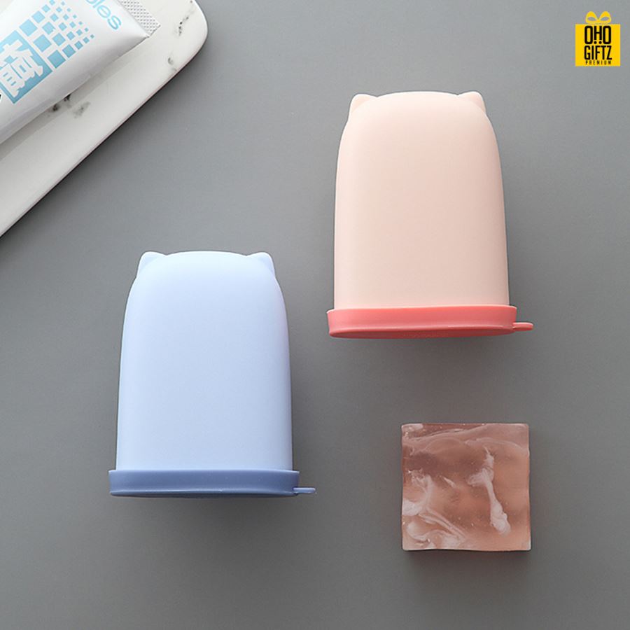 กล่องซิลิโคนใส่สบู่ สกรีนโลโก้ ทำเป็นของพรีเมี่ยมได้