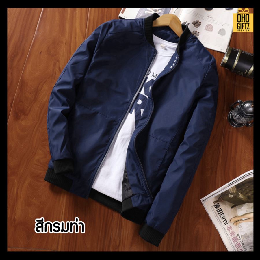 แจ็คเก็ตผู้ชาย สกรีนโลโก้ ทำเป็นของพรีเมี่ยมได้