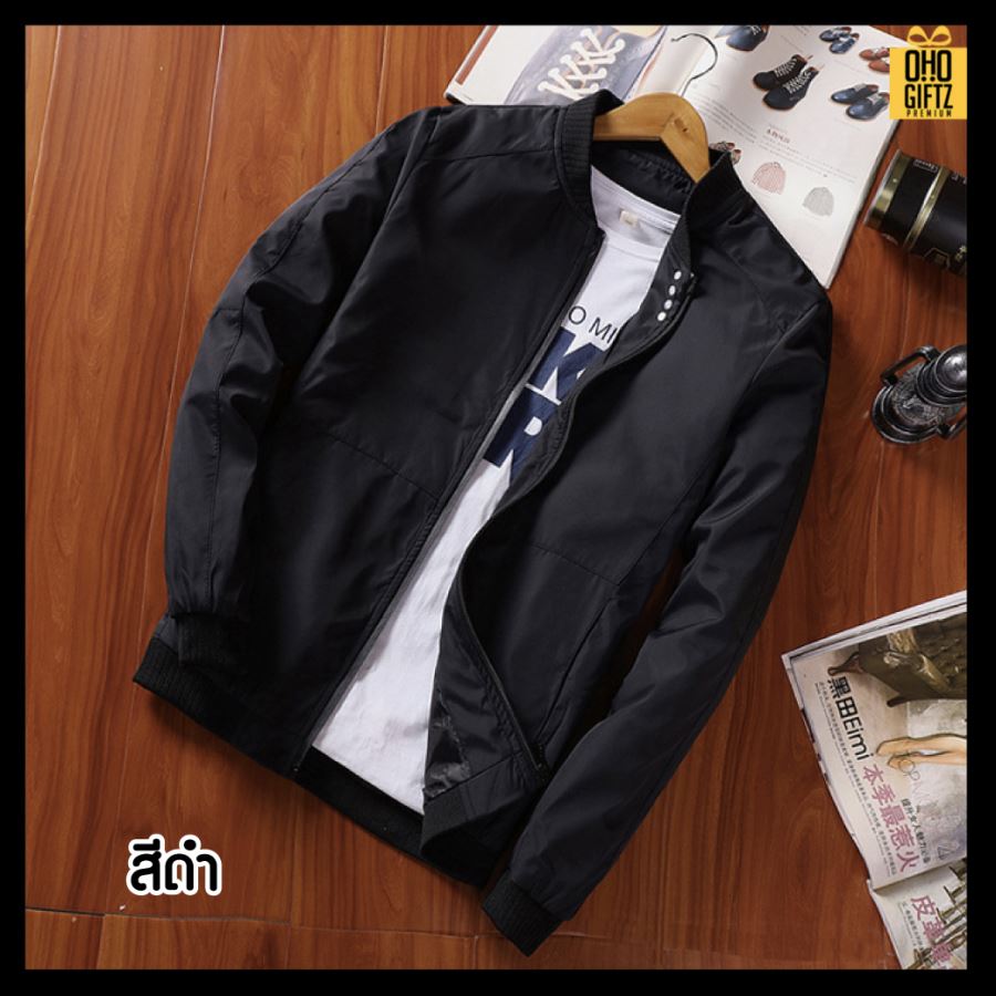 แจ็คเก็ตผู้ชาย สกรีนโลโก้ ทำเป็นของพรีเมี่ยมได้