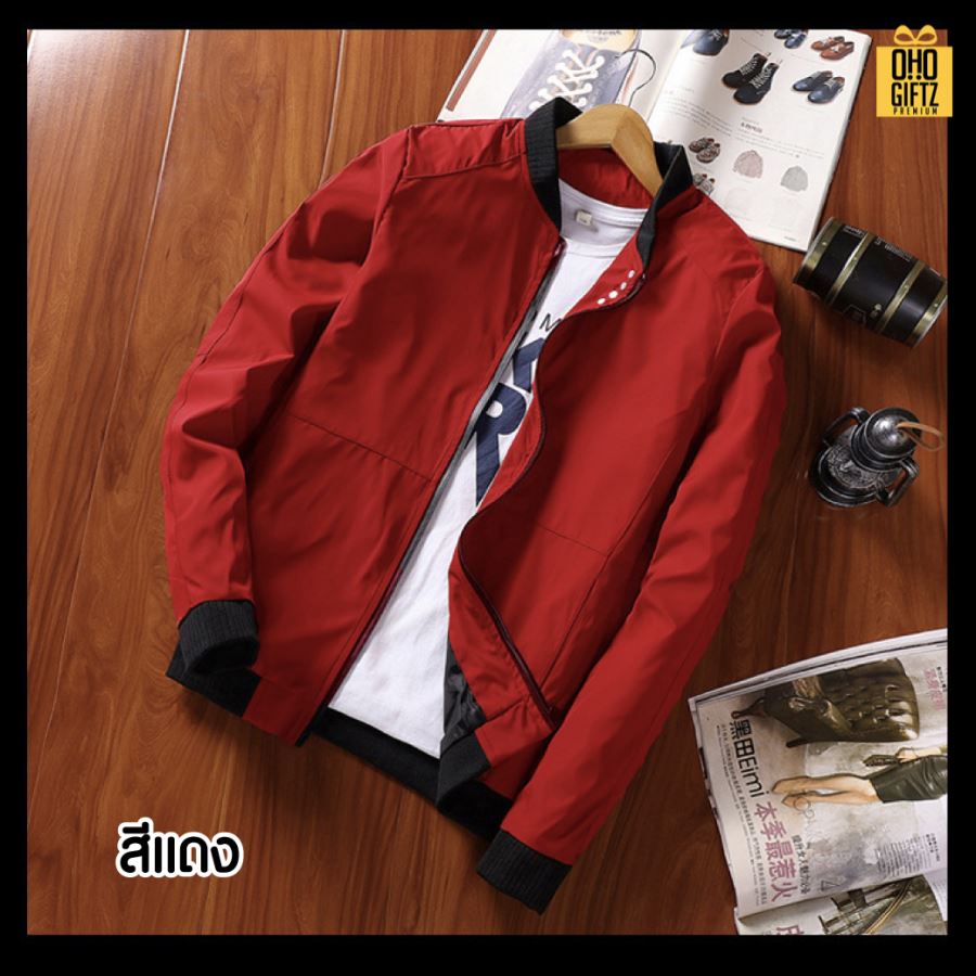 แจ็คเก็ตผู้ชาย สกรีนโลโก้ ทำเป็นของพรีเมี่ยมได้