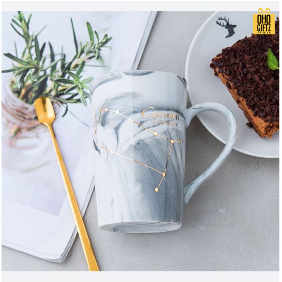 ชุดแก้วลายหินอ่อน สกรีนชื่อ สกรีนโลโก้ ทำเป็นของพรีเมี่ยมได้