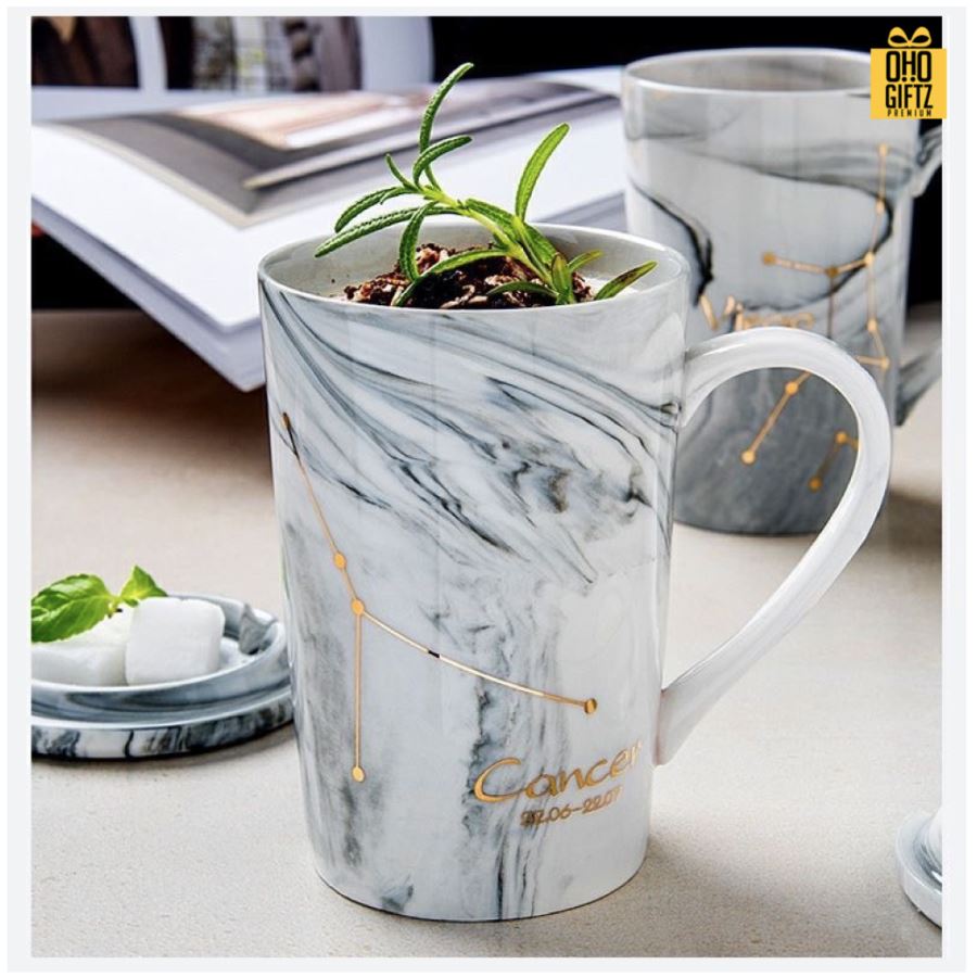 ชุดแก้วลายหินอ่อน สกรีนชื่อ สกรีนโลโก้ ทำเป็นของพรีเมี่ยมได้