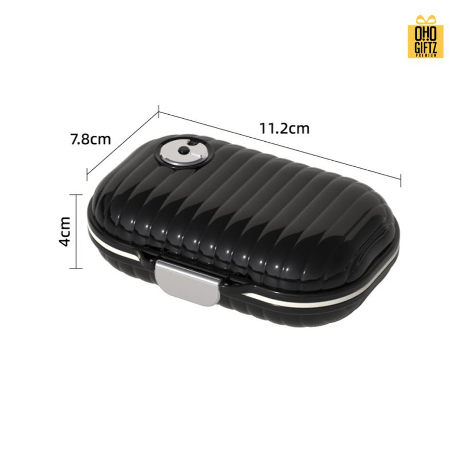 กล่องเก็บยาแบบ 7 วัน สกรีนชื่อ สกรีนโลโก้ ทำเป็นของพรีเมี่ยมได้