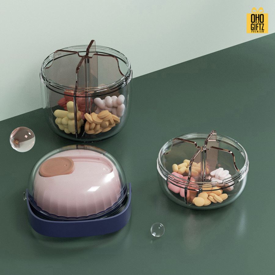 กล่องยาแบบพกพา สกรีนชื่อ สกรีนโลโก้ ทำเป็นของพรีเมี่ยมได้