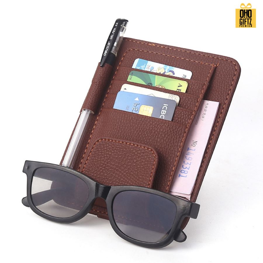 เก็บของจุกจิกในรถหนัง PU สกรีนโลโก้ ทำเป็นของพรีเมี่ยมได้