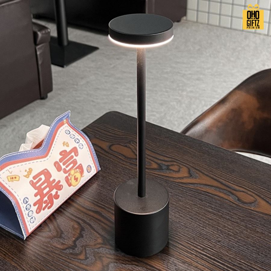 โคมไฟไร้สายแบบแตะสัมผัส สกรีนโลโก้ ทำเป็นของพรีเมี่ยม ของที่ระลึกได้