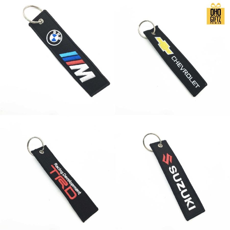 พวงกุญแจผ้าปักโลโก้ สกรีนโลโก้ ทำเป็นของพรีเมี่ยม ของชำร่วยได้