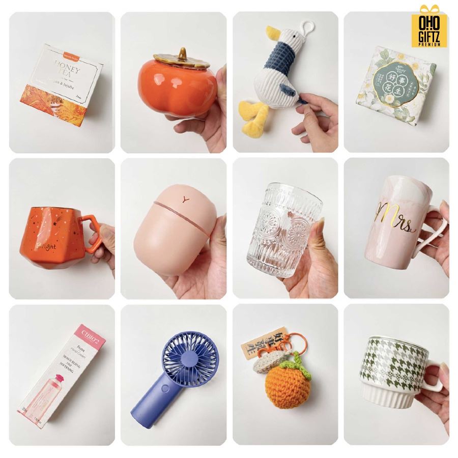 ชุดของขวัญ Giftset โทนสีส้ม มีหลายแบบให้เลือก สกรีนโลโก้ ทำเป็นของพรีเมี่ยม ของชำร่วย