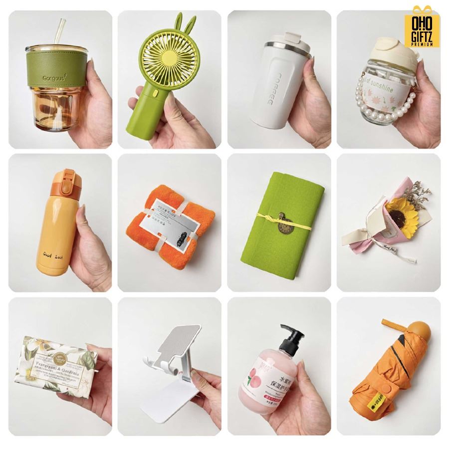 ชุดของขวัญ Giftset โทนสีชมพู มีหลายแบบให้เลือก สกรีนโลโก้ ทำเป็นของพรีเมี่ยม ของชำร่วย