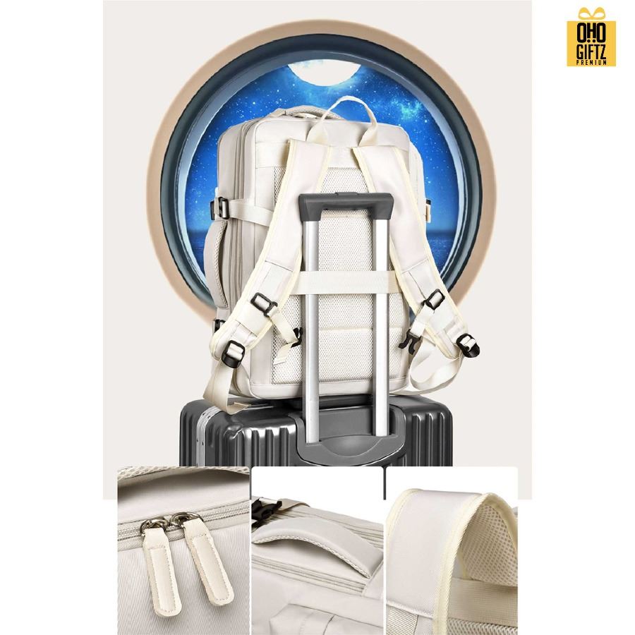 กระเป๋าเป้สะพายหลัง ขยายด้านข้างได้ สกรีนโลโก้ ทำเป็นของพรีเมี่ยม