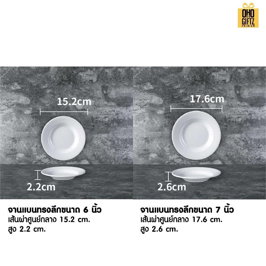 จานเมลามีนทรงกลม สกรีนชื่อ สกรีนโลโก้ทำเป็นของพรีเมี่ยมได้