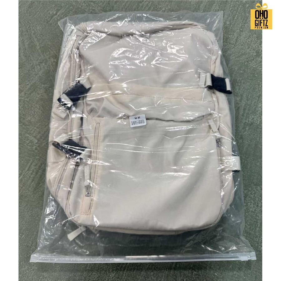 กระเป๋าเป้ใบใหญ่มีช่องเสียบชาร์จ USB สกรีนโลโก้ ทำเป็นของพรีเมี่ยม