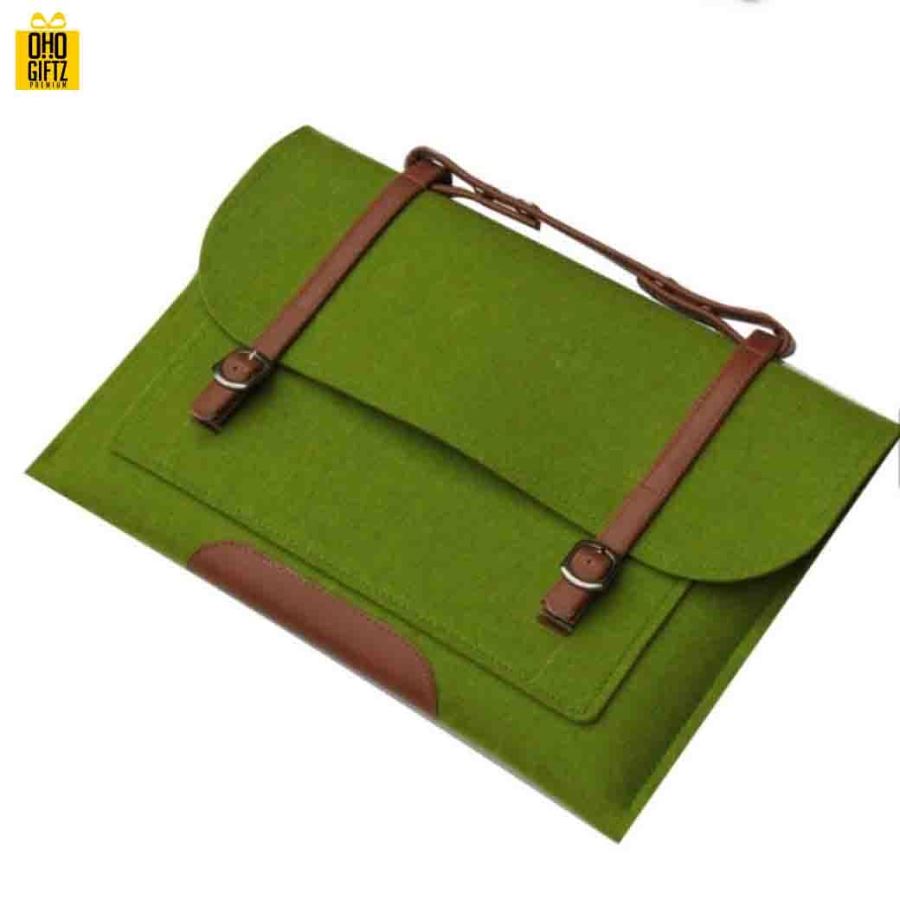 กระเป๋าโน้ตบุ๊กผ้า Felt สกรีนโลโก้ ทำเป็นของพรีเมี่ยมได้