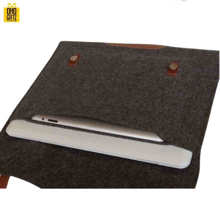 กระเป๋าโน้ตบุ๊กผ้า Felt สกรีนโลโก้ ทำเป็นของพรีเมี่ยมได้