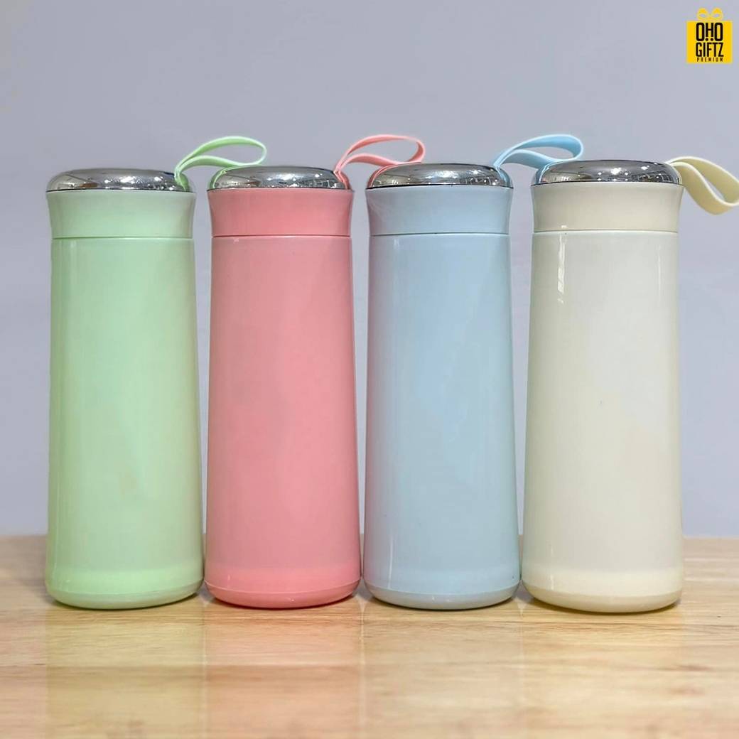 ขวดแก้วหุ้มพลาสติก สกรีนชื่อ สกรีนโลโก้ ทำเป็นของพรีเมี่ยมได้