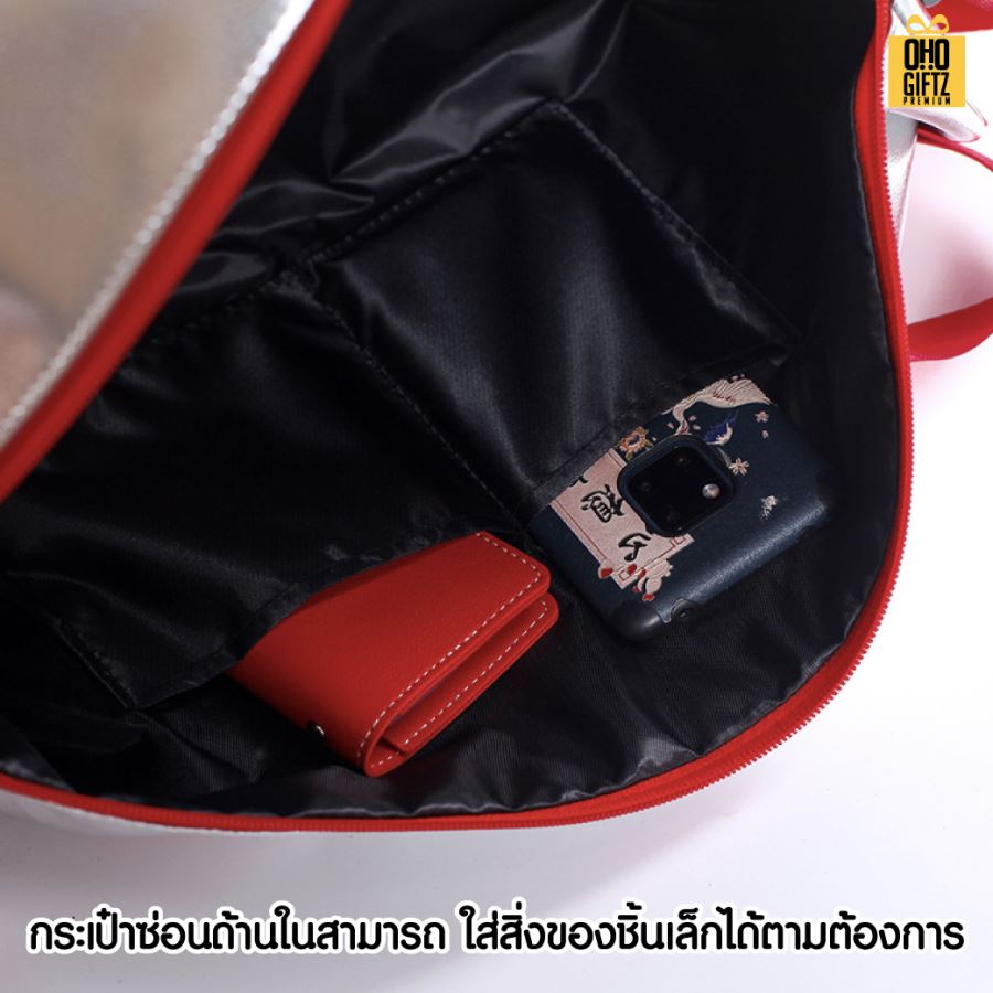 กระเป๋าเดินทางกีฬา หนัง PU สกรีนโลโก้ ทำเป็นของพรีเมี่ยมได้